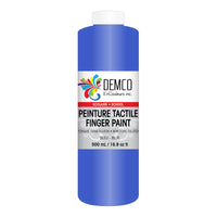 DEMCO EnCouleurs Inc School Fingerpaint - 500 mL - Blue-Finger paint