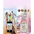 Divoom Times Frame Pixel Art Digital Photo Frame - Pink-Real-time tracking: live social media fans, stocks, and sports scores