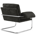 Modway Ansel Boucle Fabric Accent Chair - Charcoal-Non-Marking Foot Pins