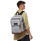 Jansport Cool Student Backpack - 34 L - Grounded Grey-Front utility pocket with organizer