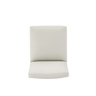 Manhattan Comfort Anna Square 18.9" Modern Faux Leather Upholstered Dining Chair - Stone Grey-24.8" L x 20" W x 32.28" H