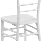Flash Furniture HERCULES PREMIUM Series Resin Stacking Chiavari Chair - White-Lightweight Design