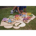 TickiT Rainbow Wooden Vehicles - Set of 12-8
