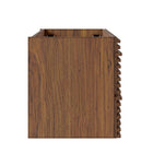 Modway Render 30" Wall-Mount Bathroom Vanity Cabinet - Walnut-MDF and Particleboard