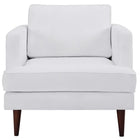 Modway Agile Upholstered Fabric Armchair - White-Dense Foam Padding