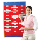 Learning Resources Organization Station Pocket Chart, 28.25"L x 45"-Made of washable vinyl