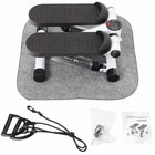 MotionGrey Fitness Stepper - Mini Elliptical Stepper with Resistance Bands & Calorie Counter - White-7