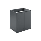 Modway Bryn 24" Wall-Mount Bathroom Vanity - Grey-Modern Bathroom Vanity