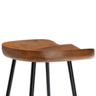 Modway Concord Backless Wood Counter Stools - Walnut - Set of 2-9