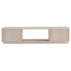 Hudson&Canal Dorian TV Stand for TV's up to 78" - Alder White-A modern contemporary design accommodates TVs up to 78" for your entertaining space