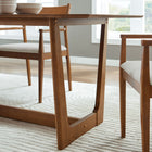 Modway Solara 71" Rectangle Wood Dining Table - Walnut-U Shaped Legs