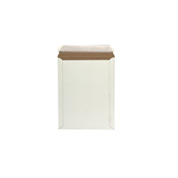 Enviro-Logix Flat Open End Mailers - Peel & Stick - 9" x 11-1/2" - White CCKB - 100 Pack-Rigid mailers