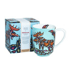 Oscardo Moose by John Rombough Porcelain Mug - 485ml-Indigenous Art Design - Moose by John Rombough, Chipewyan Dene artist, First Nations artwork celebrating cultural heritage and tradition