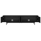 Hudson&Canal Whitman TV Stand for TV's up to 85" - Black Grain-Clean with a soft, dry cloth and no harsh chemicals or abrasive cleaning materials