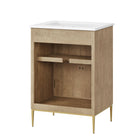 Modway Awaken 24" Bathroom Vanity - Oak/White-Assembly Required