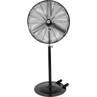 Matrix Industrial 30" Non-Oscillating Pedestal Fan with Casters-2.5" wheels for easy manoeuvrability