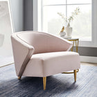 Modway Odyssey Performance Velvet Armchair - Pink-Modern Accent Armchair