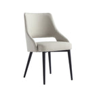 Manhattan Comfort Tremont 21.7" Modern Leatherette Upholstered Dining Chair - Stone-Weight Capacity: 275 lb. Each