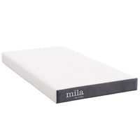 Modway Mila 5" Narrow Twin Mattress-Breathable Stretch Knit Cover