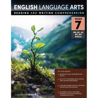 Classroom Ready English Reading & Writing Comprehension Workbook & Study Guide - Grade 7 - SK/MB/NWT/NU/Atlantic Edition-Coil Binding: Lays flat for all students for ease of completing practice questions and exercises