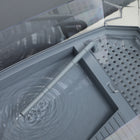 PawHut Turtle Tank Kit with Basking Platform and Pump - White-The basking area cover is removable and can transform into a planting area with leakage holes 