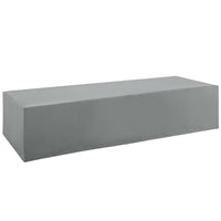 Modway Immerse Convene / Sojourn / Summon Chaise Outdoor Patio Furniture Cover - Grey-Outdoor Patio Chaise Furniture Cover
