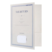 JAM Paper Presentation Folders - Front Card Slit - Pre-Printed Tax Return Design - 9" x 12" - 50 Pack-If you are looking for a folder for all of your professional needs, our 9" x 12" Presentation Folders are the perfect choice