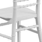Flash Furniture Kids Resin Chiavari Chair - White-One-Piece frame designed without use of screws