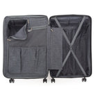 Air Canada Laurentian 28" Hardside Checked Luggage - 360-Degree Spinner - Charcoal-Durable and lightweight polycarbonate composite shell helps protect packed belongings