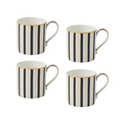 Maxwell & Williams Regency Black Straight Mug - 430 ml - 4 Pack-Handwashing Recommended