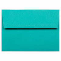 JAM Paper A7 Coloured Invitation Envelopes - 5.25 x 7.25 - Sea Blue Recycled - 50 Pack-Our envelopes are made from 30% recycled 24 lb paper and feature a straight flap gum closure with a smooth finish