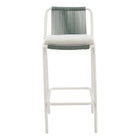 Zuo Luft Barstool - White/Green - Set of 2-Removable and washable cushion cover