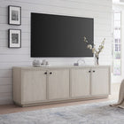 Hudson&Canal Ormond TV Stand for TV's up to 75" - Alder White-Features easy assembly