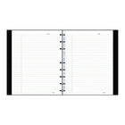 Blueline MiracleBind Hardcover Notebook, 9-1/4 x 7-1/4", Black Lizard-Like, 150 Pages-Also includes storage pocket, index sheet and self-adhesive tabs