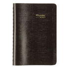 Brownline 2027 Twin Wire Daily Planner - 8" x 5" - Black-Appointment schedule from 7:00 a.m. to 7:30 p.m. in 30-minute intervals, for full week