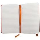 JAM Paper Hardcover Travel Journal Notebook With Elastic - 70 Lined Sheets - 4" x 6" - Orange-Quantity: Sold Individually | 70 ruled / lined paper pages.