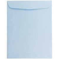 JAM Paper 9 x 12 Open End Catalog Envelopes - Baby Blue - 25 Pack (1532565A)-Colour: Baby Blue