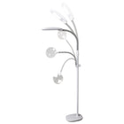 OttLite Easyview LED Craft Floor Lamp - Clearsun - White-Magnifier attachment on flexible arm