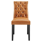 Modway Duchess Vinyl Dining Chair - Tan - 2 Pack-9