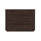 Manhattan Comfort Evelyn 32" Modern 3-Drawer Nightstand - Brown-Modern Nightstand for Bedroom and Living Room Use