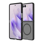 AXS PROShield MagSafe Compatible Phone Case for Samsung Galaxy Z Flip 7 - Smoke-Reinforced Corners maximize shock absorption by creating an air cushion between your phone and any surface