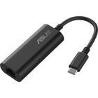 ASUS USB-C2500 V2 USB-C to 2.5G RJ45 Ethernet Adapter - Black-Instant Plug and Play. No drivers, no hassle connect and go across supported systems