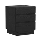 Manhattan Comfort Ardea 20" Contemporary 3-Drawer Nightstand - Black-Easy assembly with included hardware and instructions