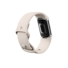 Google Fitbit Charge 6 Fitness Tracker - Porcelain/Silver Aluminum-40+ exercise modes