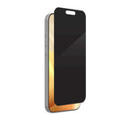 ZAGG InvisibleShield Glass Elite 2-Way Privacy Screen Protector for iPhone 17 Pro Max-Privacy Protection: The two-way privacy filter provides full-screen privacy when viewed from either side
