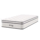 Modway Jenna 12" Innerspring and Foam Twin Mattress-Quilted Pillow-Top Cover