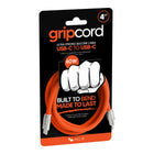 Helix GripCord 4ft Silicone USB-C Cable - Orange-60W Charging
