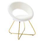 Modway Nouvelle Performance Velvet Dining Chair - Gold/White - 2 Pack-Dense Foam Padding