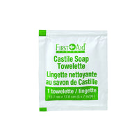 First Aid Central Castile Soap Wipes - 100 Pack-PH Balanced coconut oil-based soap solution