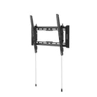 Kanto Low Profile Tilting Portrait TV Wall Mount - Black-Supports TVs up to 150 lb (68 kg)
